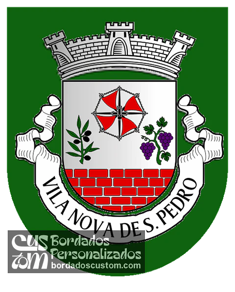 Emblema Bordado Antiga Freguesia de Vila Nova de São Pedro (Azambuja, Lisboa)