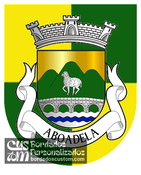 Emblema Bordado Antiga Freguesia de Aboadela (Amarante, Porto)