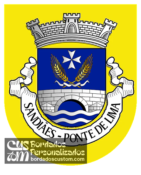 Emblema Bordado Antiga Freguesia de Sandiães (Ponte de Lima, Viana do Castelo)