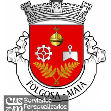 Emblema Bordado Freguesia de Folgosa (Maia, Porto) 1