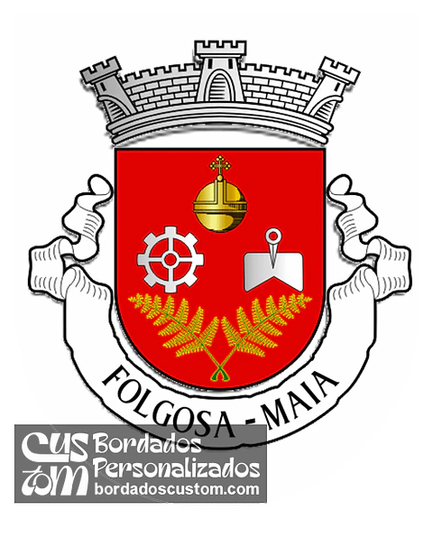 Emblema Bordado Freguesia de Folgosa (Maia, Porto)