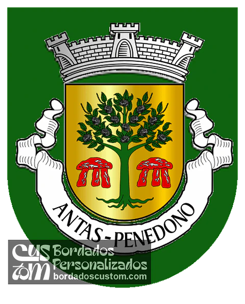 Emblema Bordado Antiga Freguesia de Antas (Penedono, Viseu)