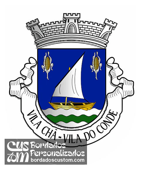 Emblema Bordado Freguesia de Vila Chã (Vila do Conde, Porto)