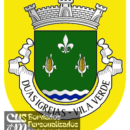 Emblema Bordado Antiga Freguesia de Duas Igrejas (Vila Verde, Braga) 1