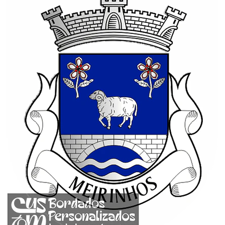 Emblema Bordado Freguesia de Meirinhos (Mogadouro, Bragança) 1