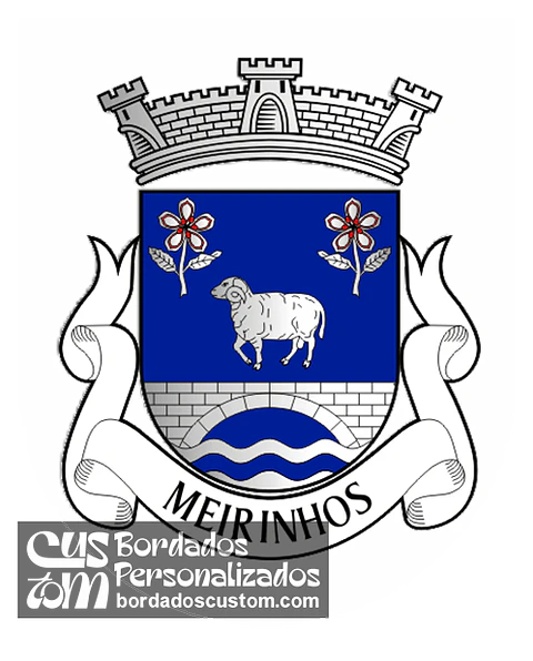 Emblema Bordado Freguesia de Meirinhos (Mogadouro, Bragança)