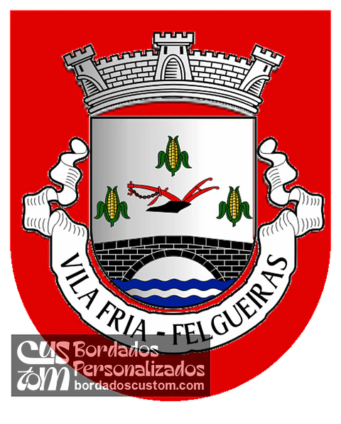 Emblema Bordado Antiga Freguesia de Vila Fria (Felgueiras, Porto)