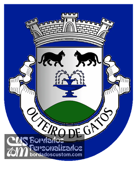 Emblema Bordado Antiga Freguesia de Outeiro de Gatos (Mêda, Guarda)