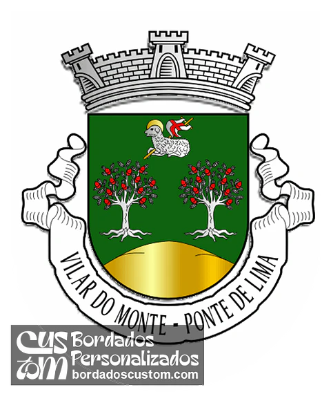 Emblema Bordado Antiga Freguesia de Vilar do Monte (Ponte de Lima, Viana do Castelo)