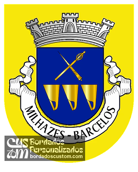 Emblema Bordado Antiga Freguesia de Milhazes (Barcelos, Braga)