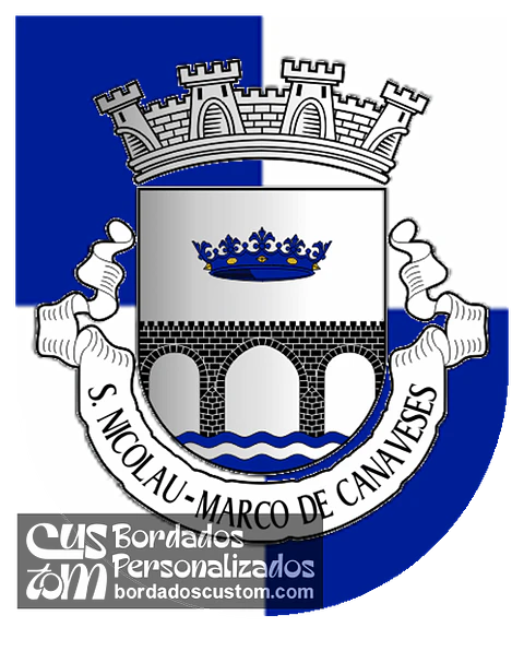 Emblema Bordado Antiga Freguesia de São Nicolau (Marco de Canaveses, Porto)