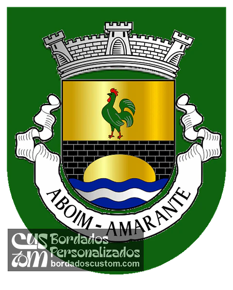 Emblema Bordado Antiga Freguesia de Aboim (Amarante, Porto)