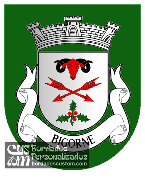 Emblema Bordado Antiga Freguesia de Bigorne (Lamego, Viseu)
