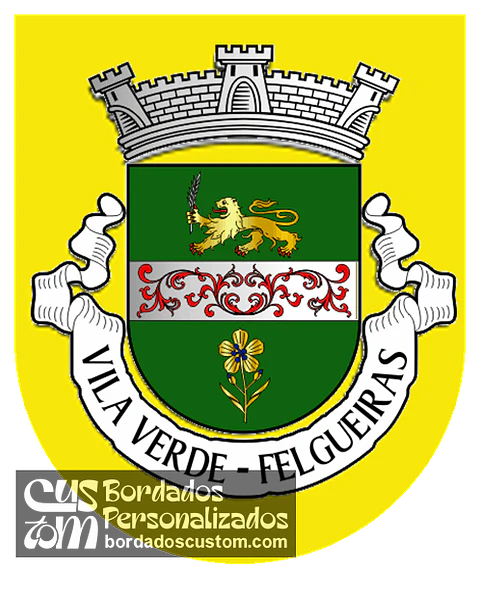 Emblema Bordado Antiga Freguesia de Vila Verde (Felgueiras, Porto)