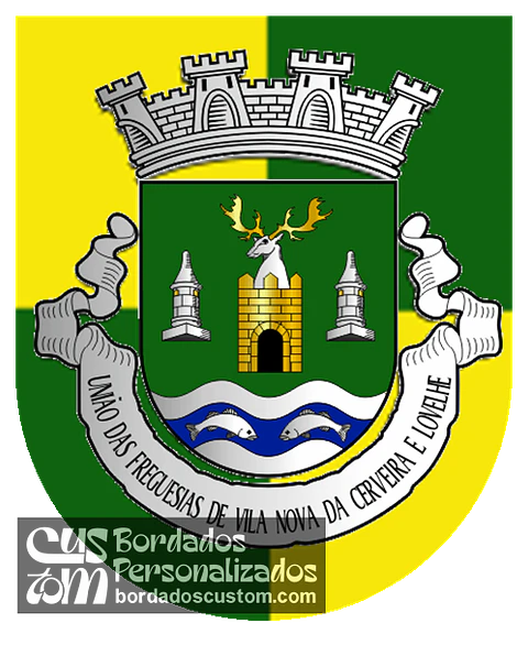 Emblema Bordado Freguesia de Vila Nova de Cerveira e Lovelhe (Vila Nova de Cerveira, Viana do Castelo)
