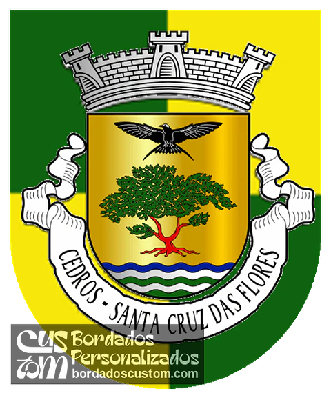 Emblema Bordado Freguesia de Cedros (Santa Cruz das Flores, Açores)