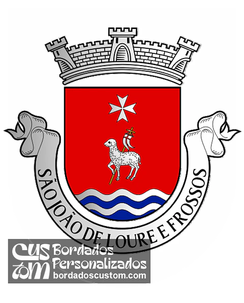 Emblema Bordado Freguesia de São João de Loure e Frossos (Albergaria-a-Velha, Aveiro)