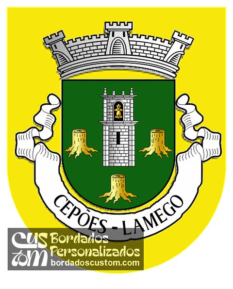 Emblema Bordado Antiga Freguesia de Cepões (Lamego, Viseu)