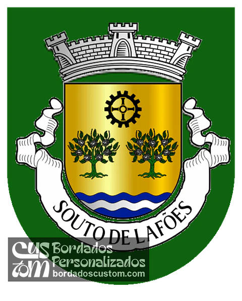 Emblema Bordado Antiga Freguesia de Souto de Lafões (Oliveira de Frades, Viseu)