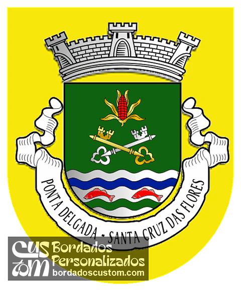Emblema Bordado Freguesia de Ponta Delgada (Santa Cruz das Flores, Açores)