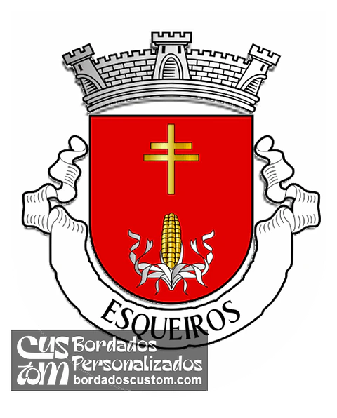 Emblema Bordado Antiga Freguesia de Esqueiros (Vila Verde, Braga)