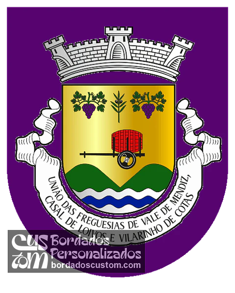 Emblema Bordado Freguesia de Vale de Mendiz, Casal de Loivos e Vilarinho de Cotas (Alijó, Vila Real)