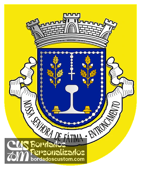 Emblema Bordado Freguesia de Nossa Senhora de Fátima (Entroncamento, Santarém)