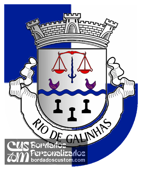 Emblema Bordado Antiga Freguesia de Rio de Galinhas (Marco de Canaveses, Porto)