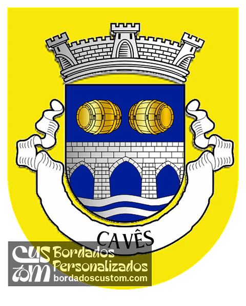 Emblema Bordado Freguesia de Cavez (Cabeceiras de Basto, Braga)