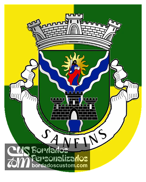 Emblema Bordado Antiga Freguesia de Sanfins (Santa Maria da Feira, Aveiro)
