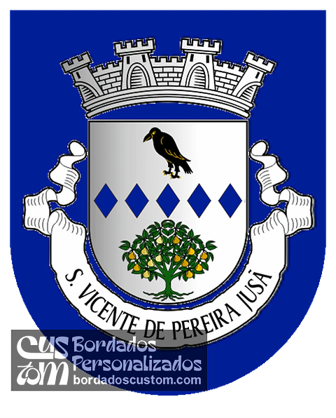 Emblema Bordado Antiga Freguesia de São Vicente de Pereira Jusã (Ovar, Aveiro)