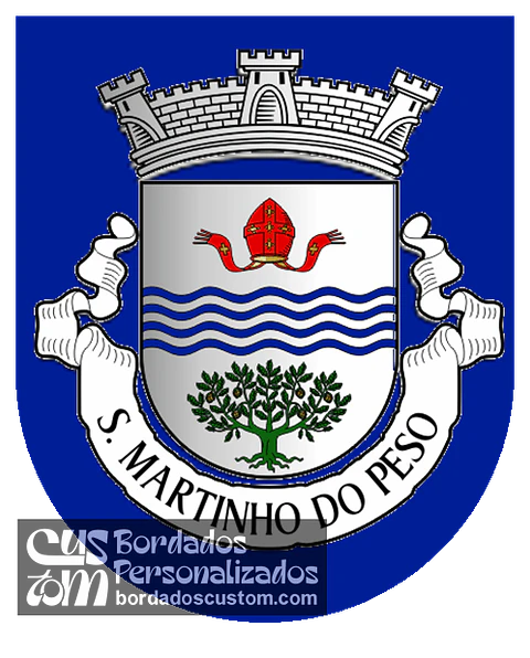 Emblema Bordado Freguesia de São Martinho do Peso (Mogadouro, Bragança)