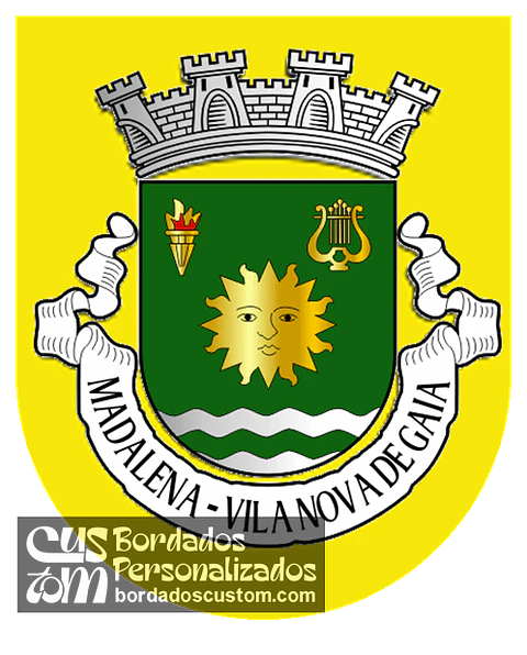 Emblema Bordado Freguesia de Madalena (Vila Nova de Gaia, Porto)