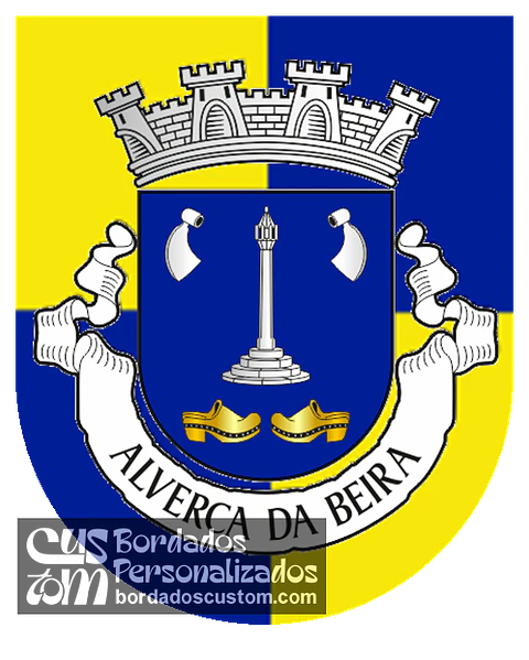 Emblema Bordado Antiga Freguesia de Alverca da Beira (Pinhel, Guarda)