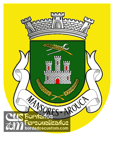 Emblema Bordado Freguesia de Mansores (Arouca, Aveiro)