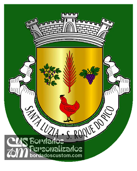 Emblema Bordado Freguesia de Santa Luzia (São Roque do Pico, Açores)