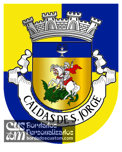 Emblema Bordado Antiga Freguesia de Caldas de São Jorge (Santa Maria da Feira, Aveiro)