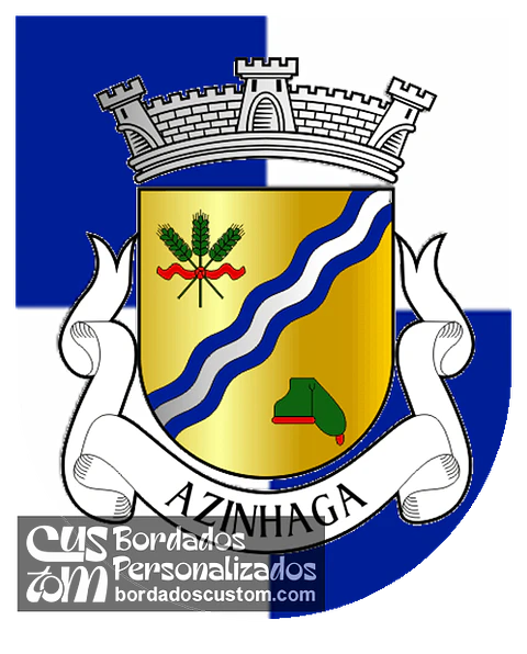Emblema Bordado Freguesia de Azinhaga (Golegã, Santarém)
