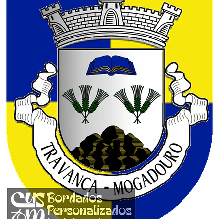 Emblema Bordado Freguesia de Travanca (Mogadouro, Bragança) 1