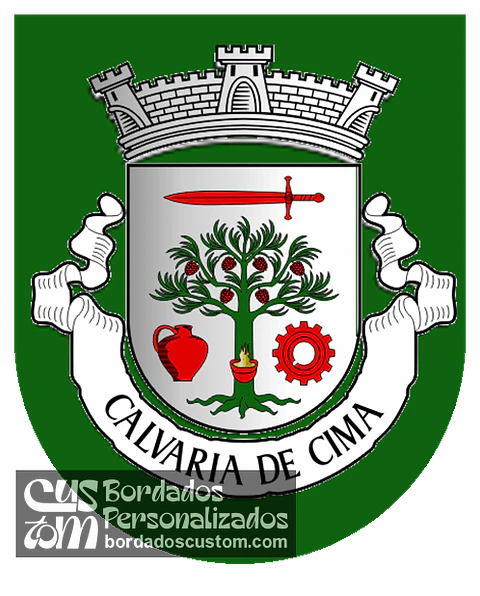 Emblema Bordado Freguesia de Calvaria de Cima (Porto de Mós, Leiria)