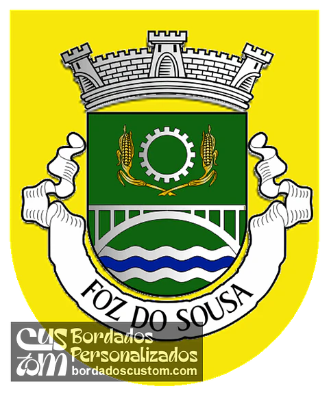 Emblema Bordado Antiga Freguesia de Foz do Sousa (Gondomar, Porto)
