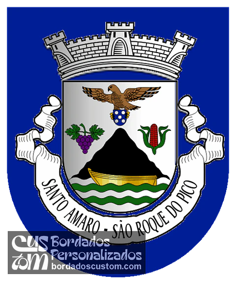 Emblema Bordado Freguesia de Santo Amaro (São Roque do Pico, Açores)