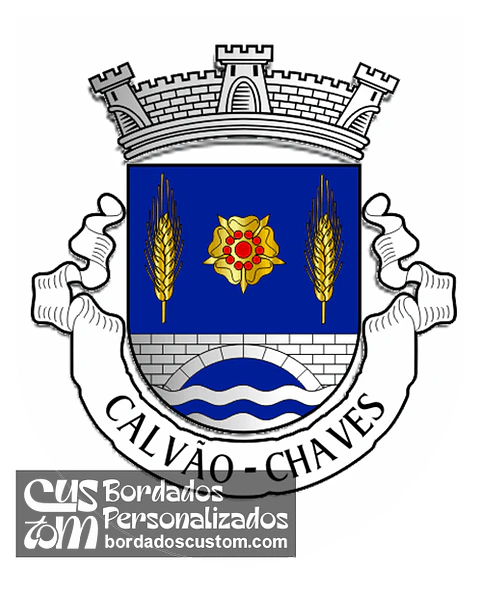Emblema Bordado Antiga Freguesia de Calvão (Chaves, Vila Real)