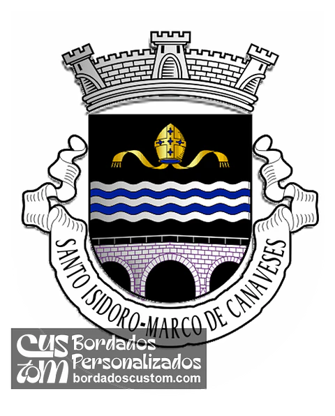 Emblema Bordado Antiga Freguesia de Santo Isidoro (Marco de Canaveses, Porto)