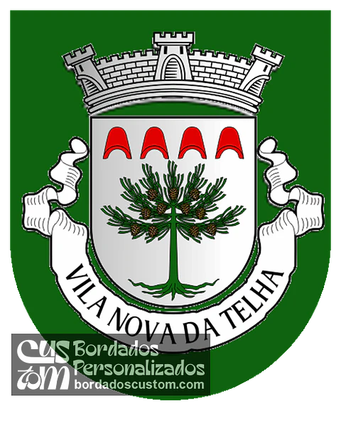 Emblema Bordado Freguesia de Vila Nova da Telha (Maia, Porto)