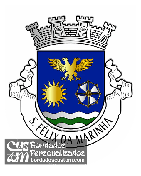Emblema Bordado Freguesia de São Félix da Marinha (Vila Nova de Gaia, Porto)