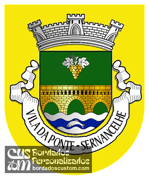 Emblema Bordado Freguesia de Vila da Ponte (Sernancelhe, Viseu)