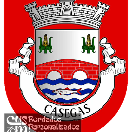 Emblema Bordado Antiga Freguesia de Casegas (Covilhã, Castelo Branco) 1