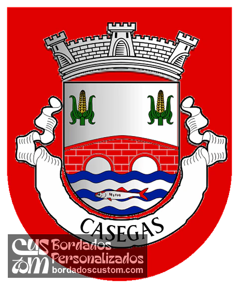 Emblema Bordado Antiga Freguesia de Casegas (Covilhã, Castelo Branco)