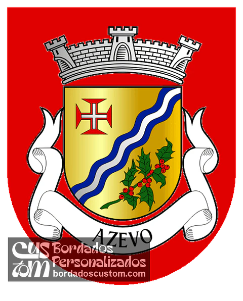 Emblema Bordado Antiga Freguesia de Azevo (Pinhel, Guarda)